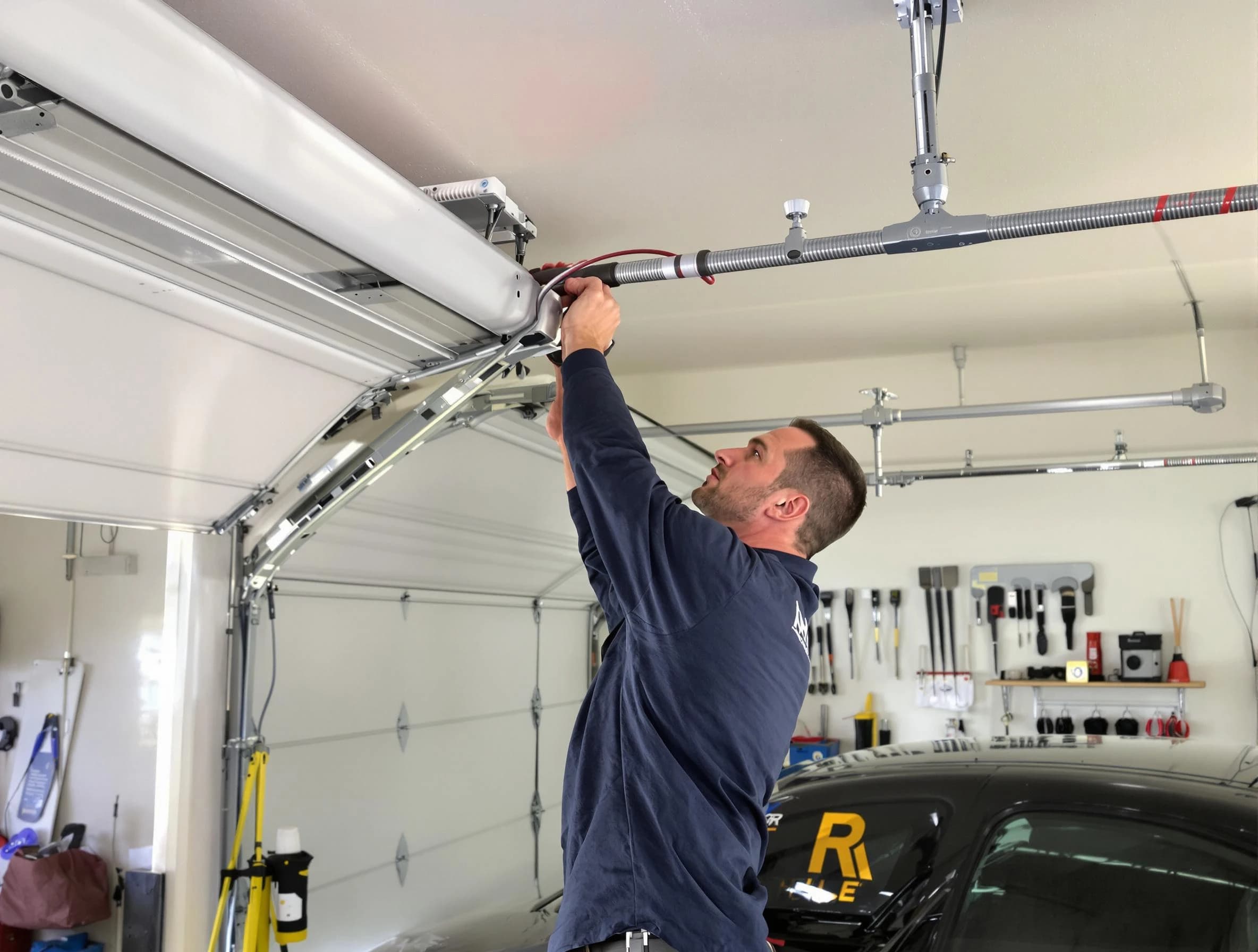 Jasper Garage Door Repair technician performing garage door cable repair in Jasper