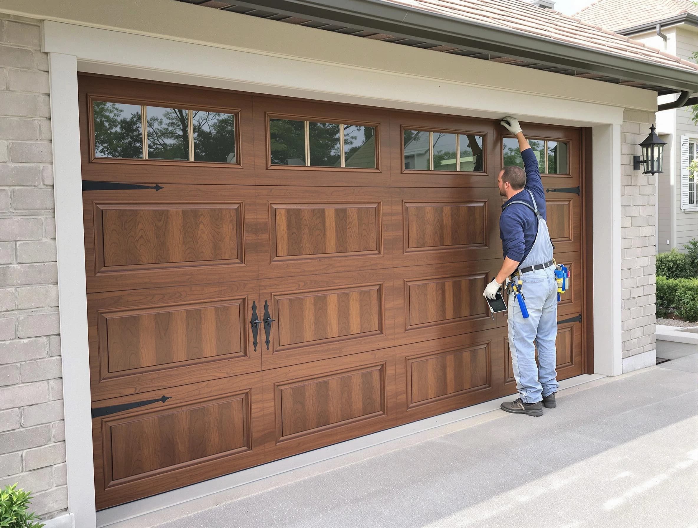 Custom garage door showcase by Jasper Garage Door Repair in Jasper