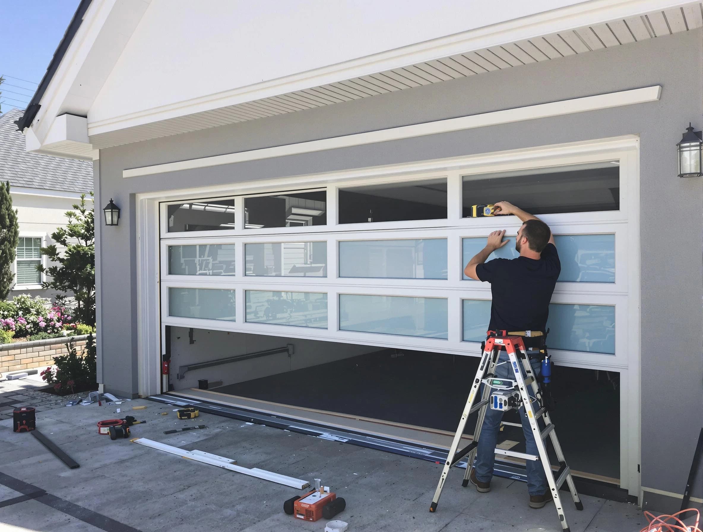 Jasper Garage Door Repair team performing garage door replacement in Jasper