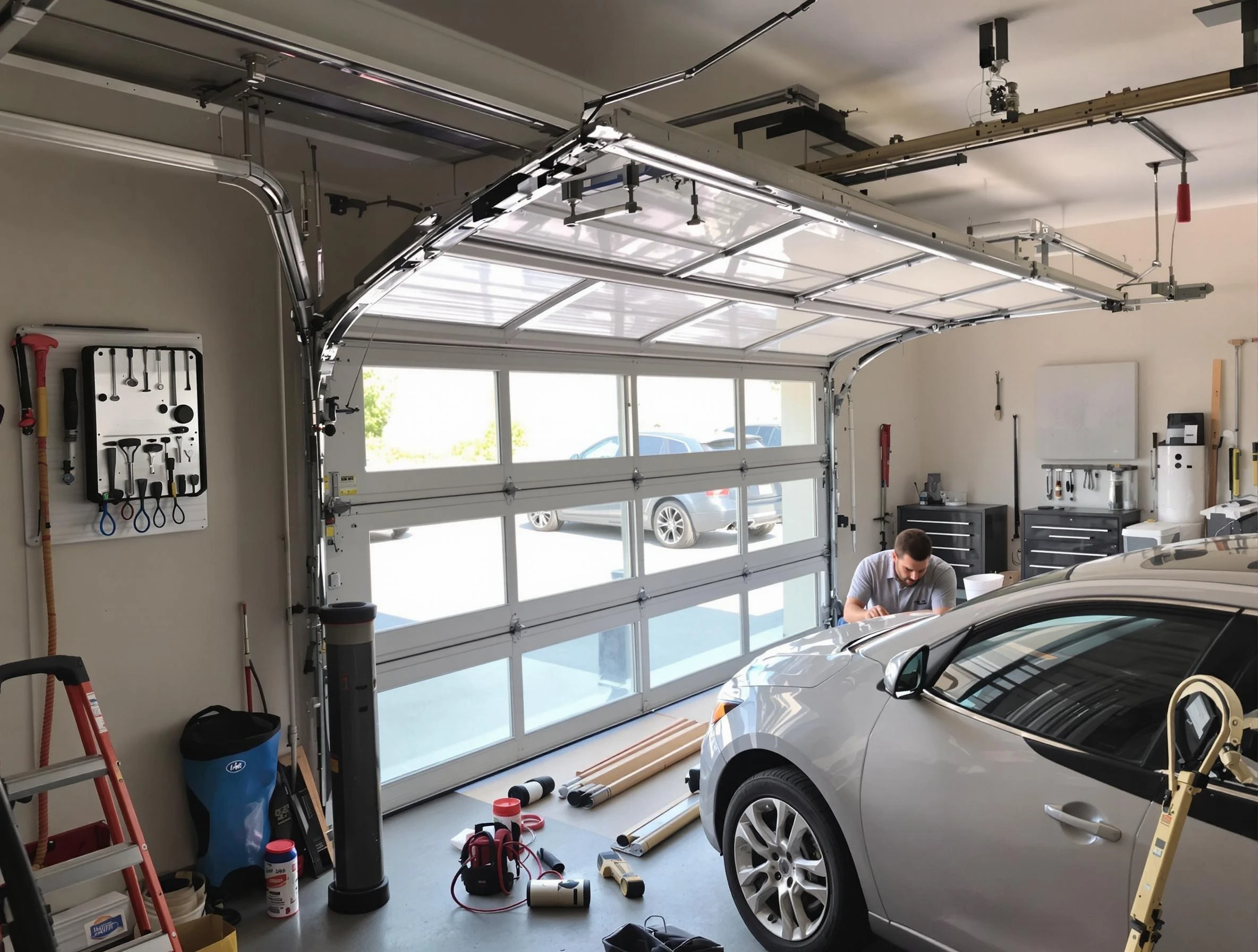 Garage door noise reduction service by Jasper Garage Door Repair in Jasper